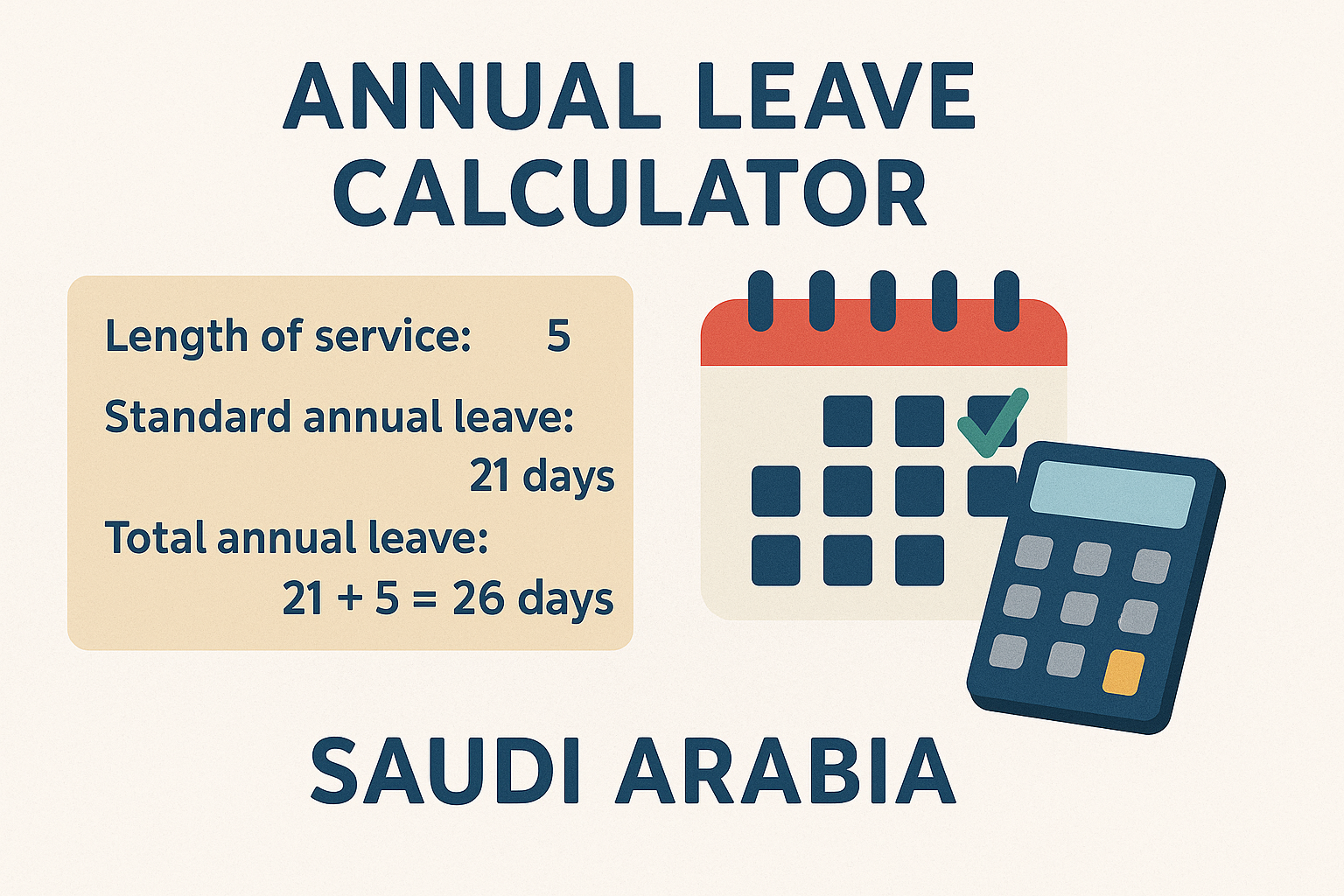 Leave Salary Calculation in Saudi Arabia | Vacation Money