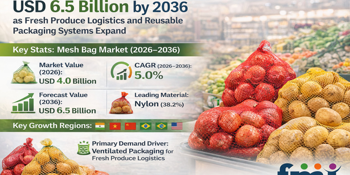 Mesh Bag Market Set to Reach USD 6.5 Billion by 2036