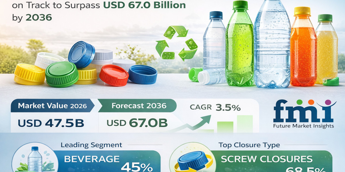Plastic Caps and Closures Market to Reach USD 67.0 Billion by 2036