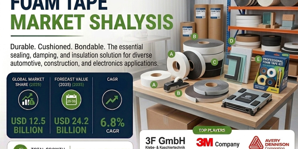 Foam Tape Market to Register Steady Growth Through 2035 | Fueled by Growth in Infrastructure and Construction Projects