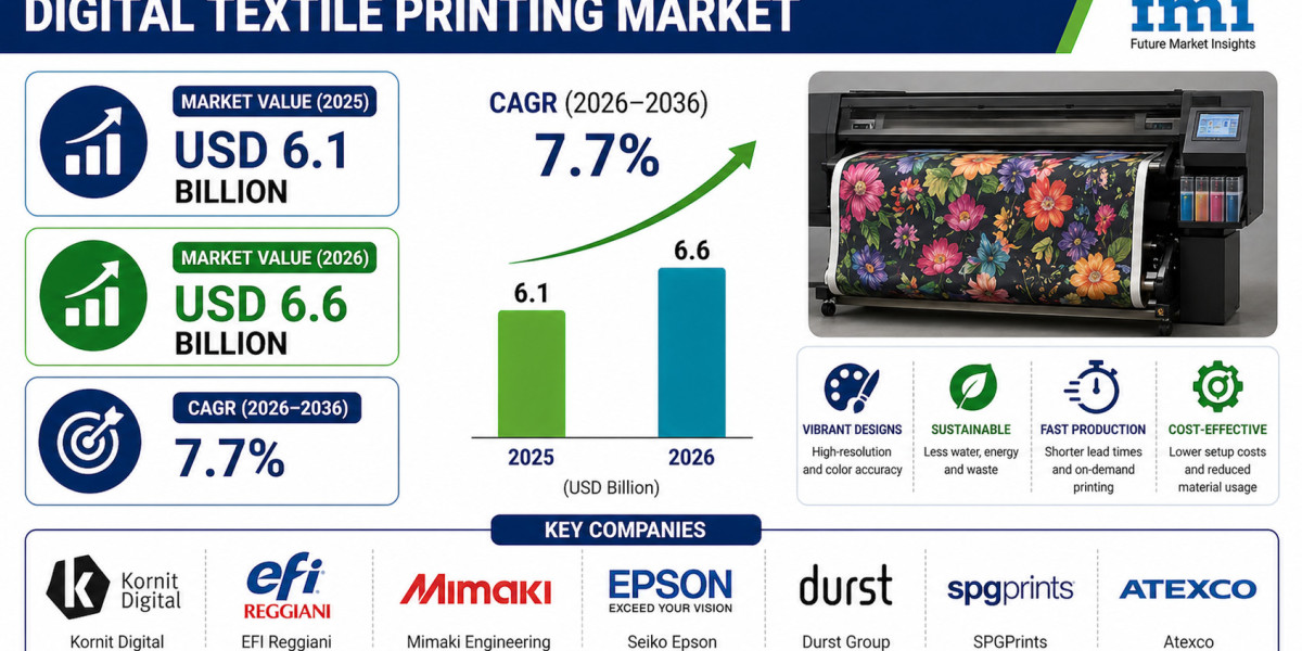 Digital Textile Printing Market to Register Steady Growth Through 2036 | Fueled by Growth in Apparel and Fashion Industr