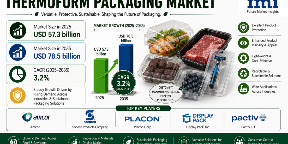 Thermoform Packaging Market to Reach USD 82.3 Billion by 2034 | Driven by Increasing Demand for Food and Healthcare Prod