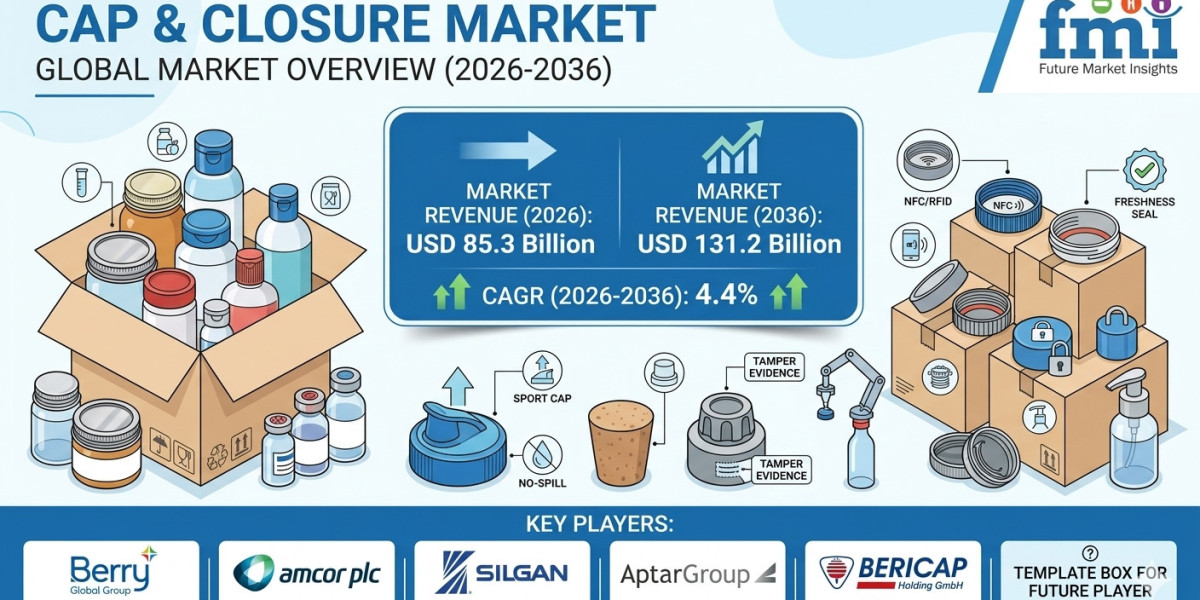 Caps & Closures Market to Register Steady Growth Through 2036 | Fueled by Demand for Leak-Proof Packaging Solutions