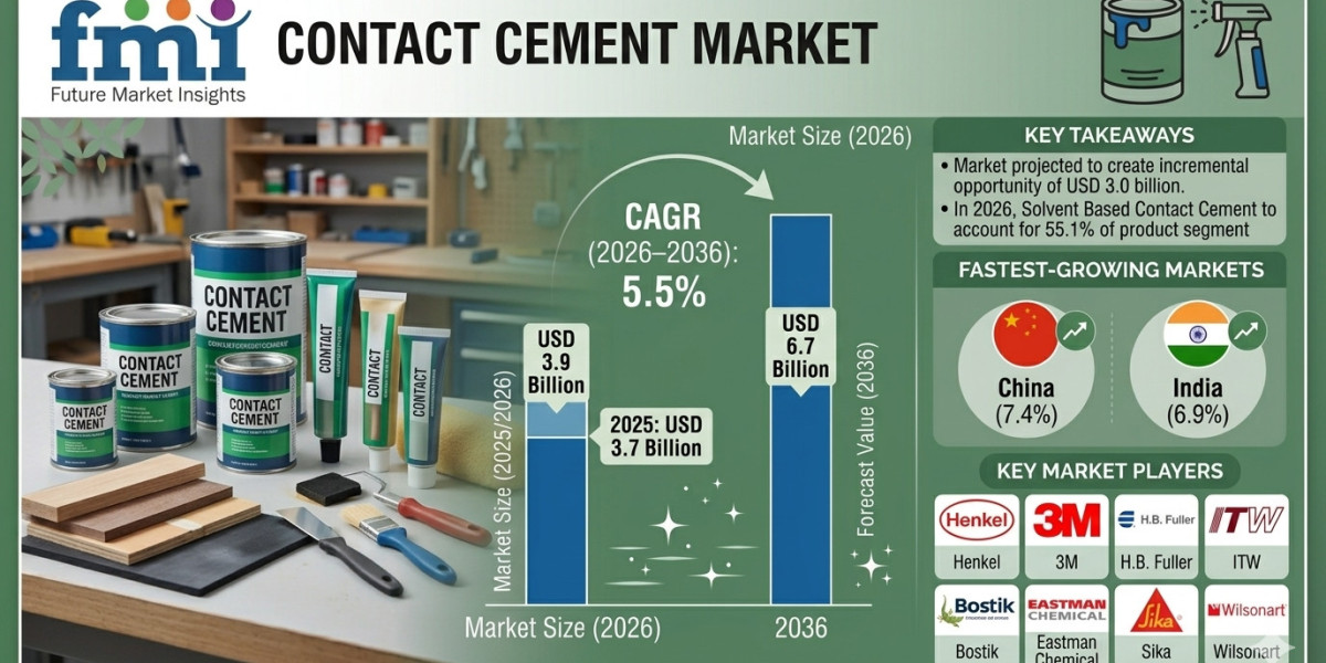 Contact Cement Market Forecast 2026–2036: Market Expansion Fueled by Construction Growth, Packaging Demand