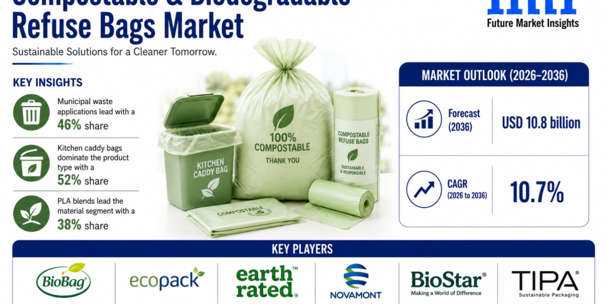 Compostable Biodegradable Refuse Bags Market to Reach USD 10.8 Billion by 2036 | Rising Consumer Preference for Green Pr