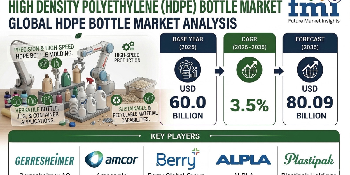 HDPE Bottles Market to Reach USD 80.09 Billion by 2035 as Durable and Chemical-Resistant Containers Gain Popularity