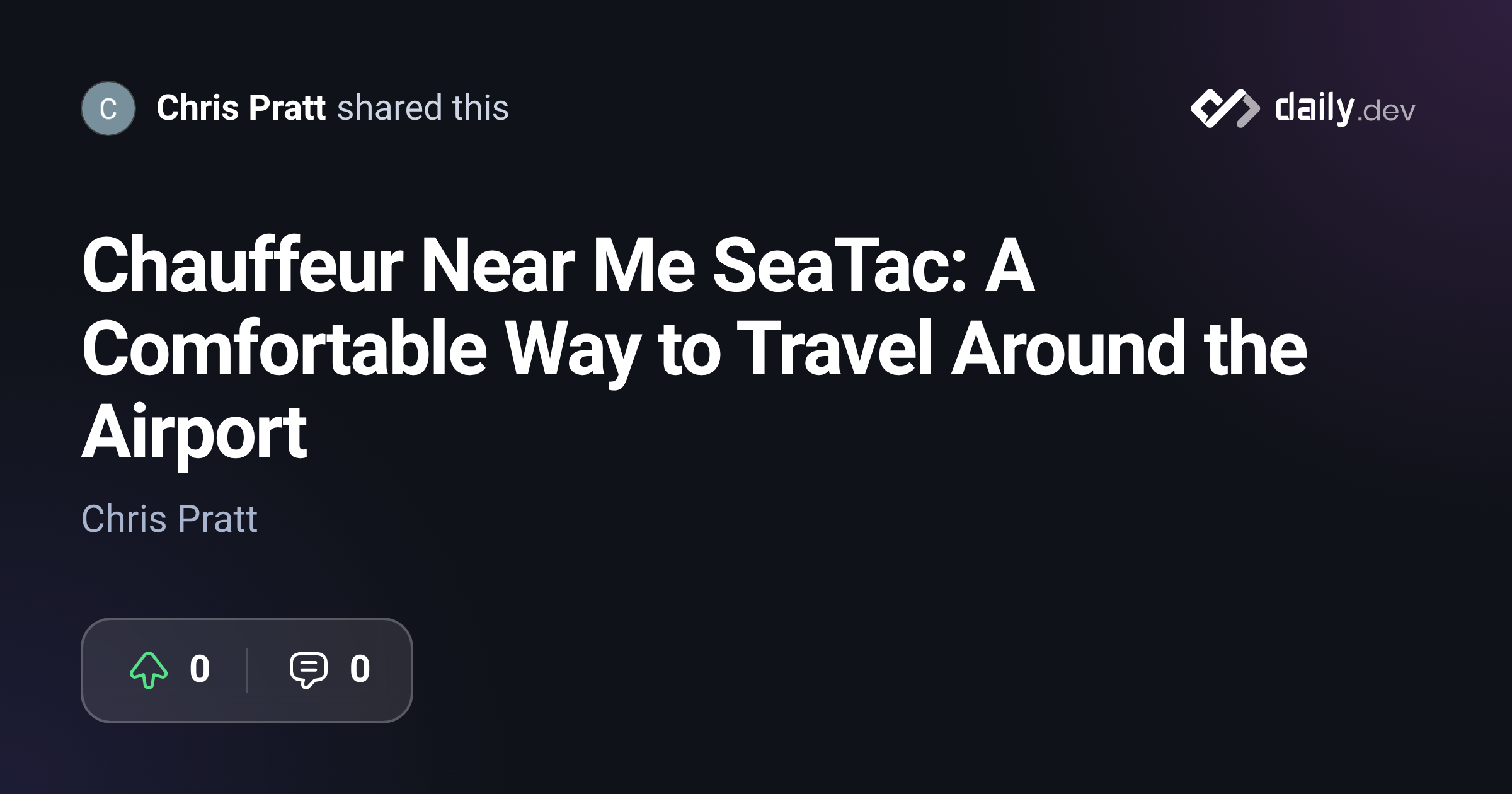 Chauffeur Near Me SeaTac: A Comfortable Way to Travel...