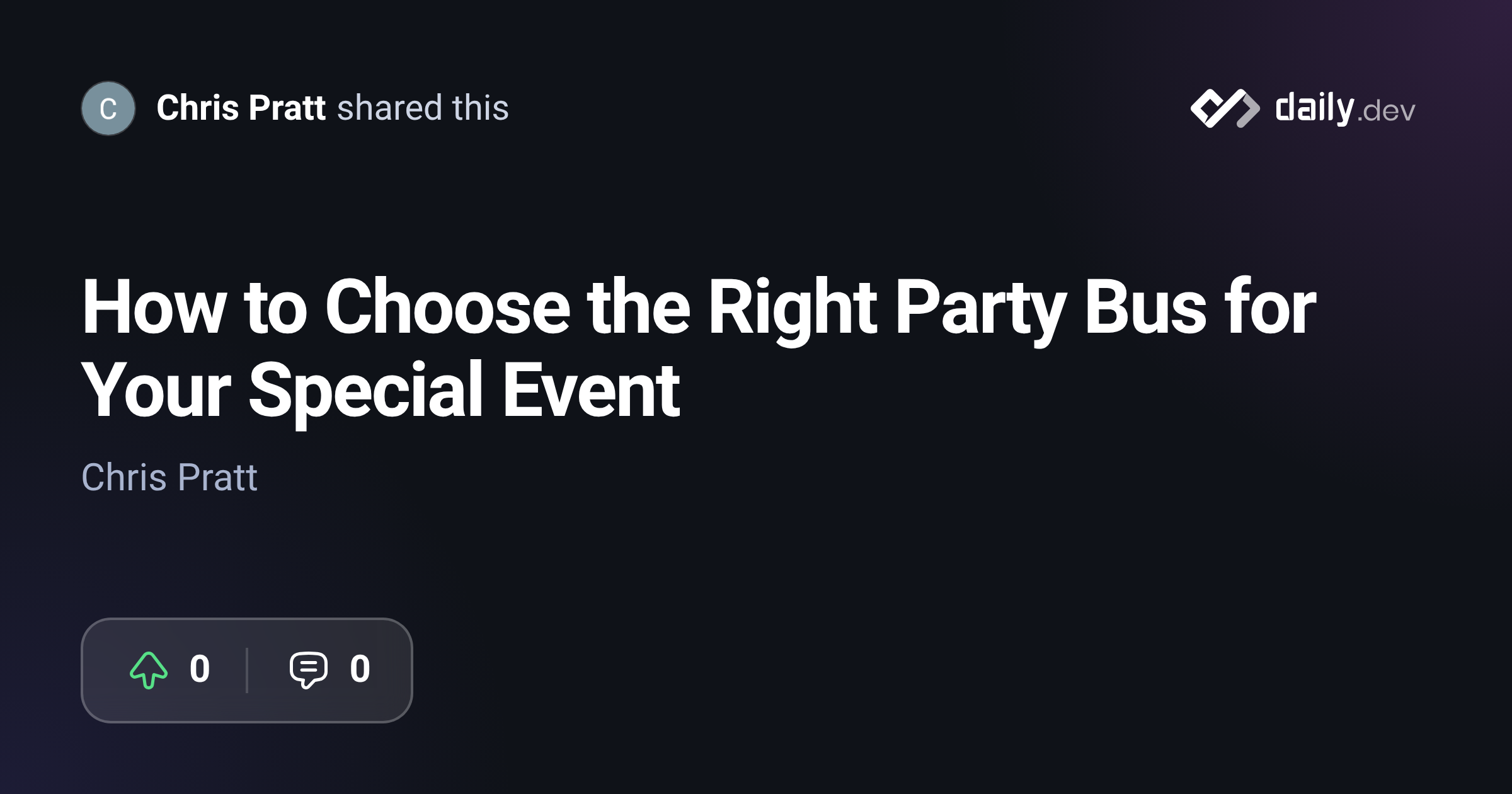 How to Choose the Right Party Bus for Your Special Event